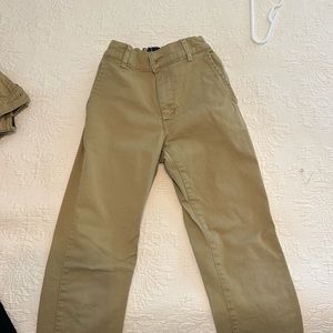 Children’s Place tan straight leg khaki pants. Flat front. Size 16